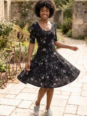 LuLaRoe Bicycle Print Midi Dress